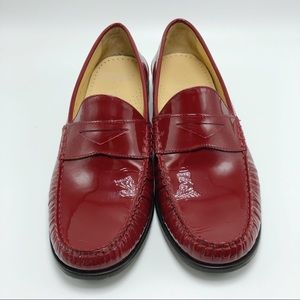 cole haan red patent leather loafers